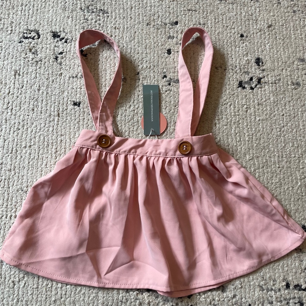 Bailey’s Blossoms Daphne Suspender Skirt Bubblegum Pink size 6-9 months